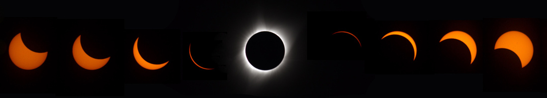 2017 Solar Eclipse progression, Grand Teton NP