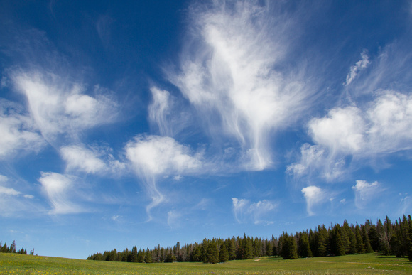 Clouds over Gravelly Range Road