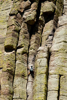 Devils Tower, Durrance Route with Climbers