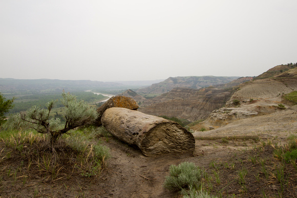 Caprock Coulee Trail overlooking the LIttle Missouri River