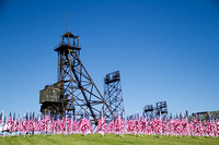 Belmont Mine Headframe & Flags